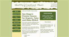 Desktop Screenshot of healthycreationsmeals.com